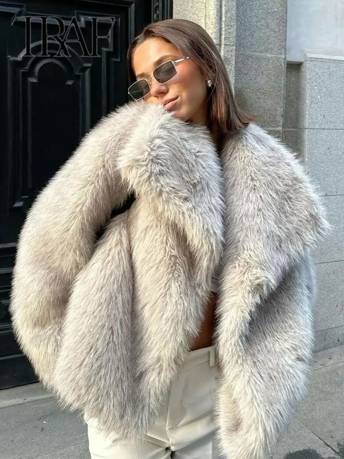 Sara™ - Fluffy Fur Coat