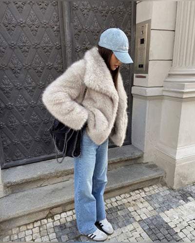 Sara™ - Fluffy Fur Coat