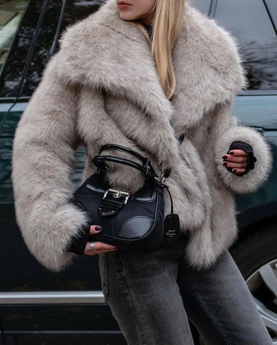 Sara™ - Fluffy Fur Coat