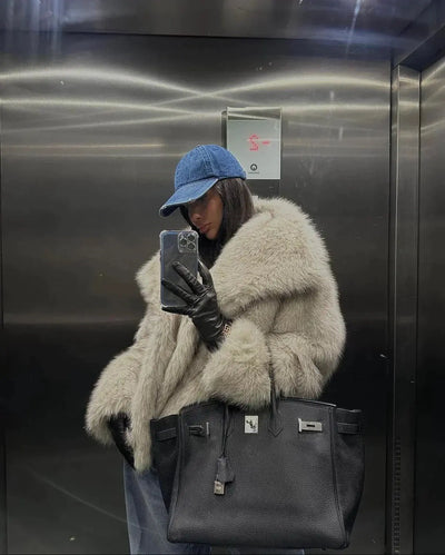 Sara™ - Fluffy Fur Coat