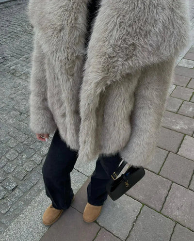 Sara™ - Fluffy Fur Coat