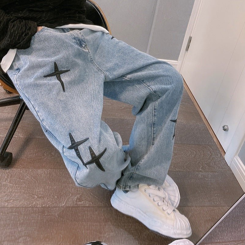 KAMI NO.5169 LOOSE BAGGY JEANS