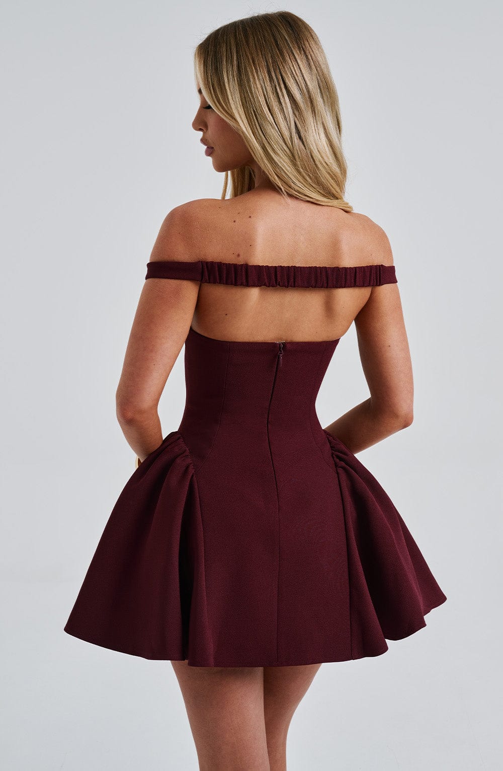 Yasmn Mini Dress - Cherry Lacquer