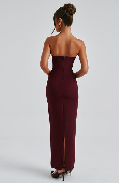 Anahita Maxi Dress - Cherry Lacquer