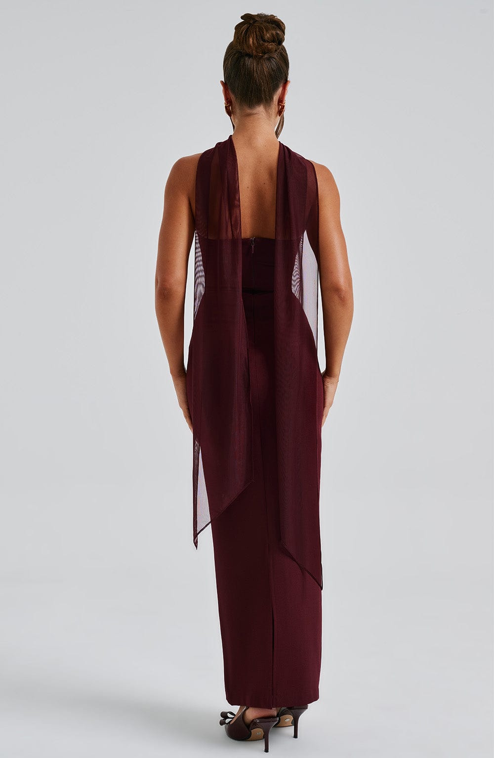Anahita Maxi Dress - Cherry Lacquer